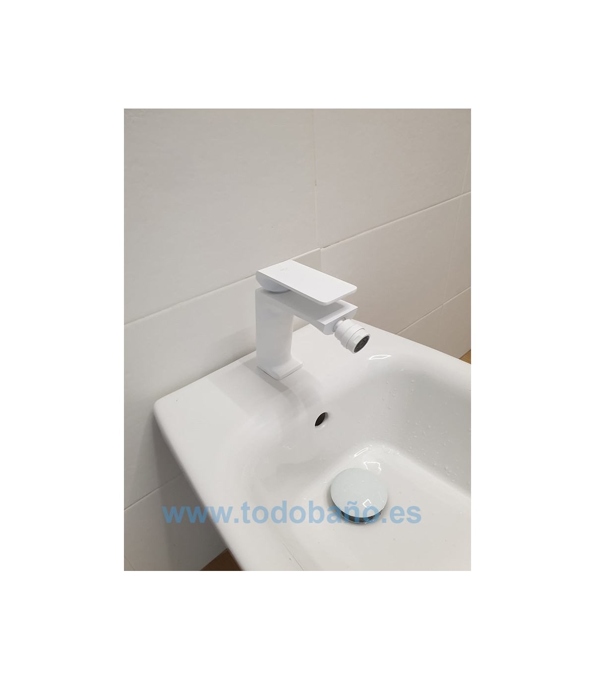 Grifo lavabo alto Fiyi blanco BDF016-3BL Imex — Decosola